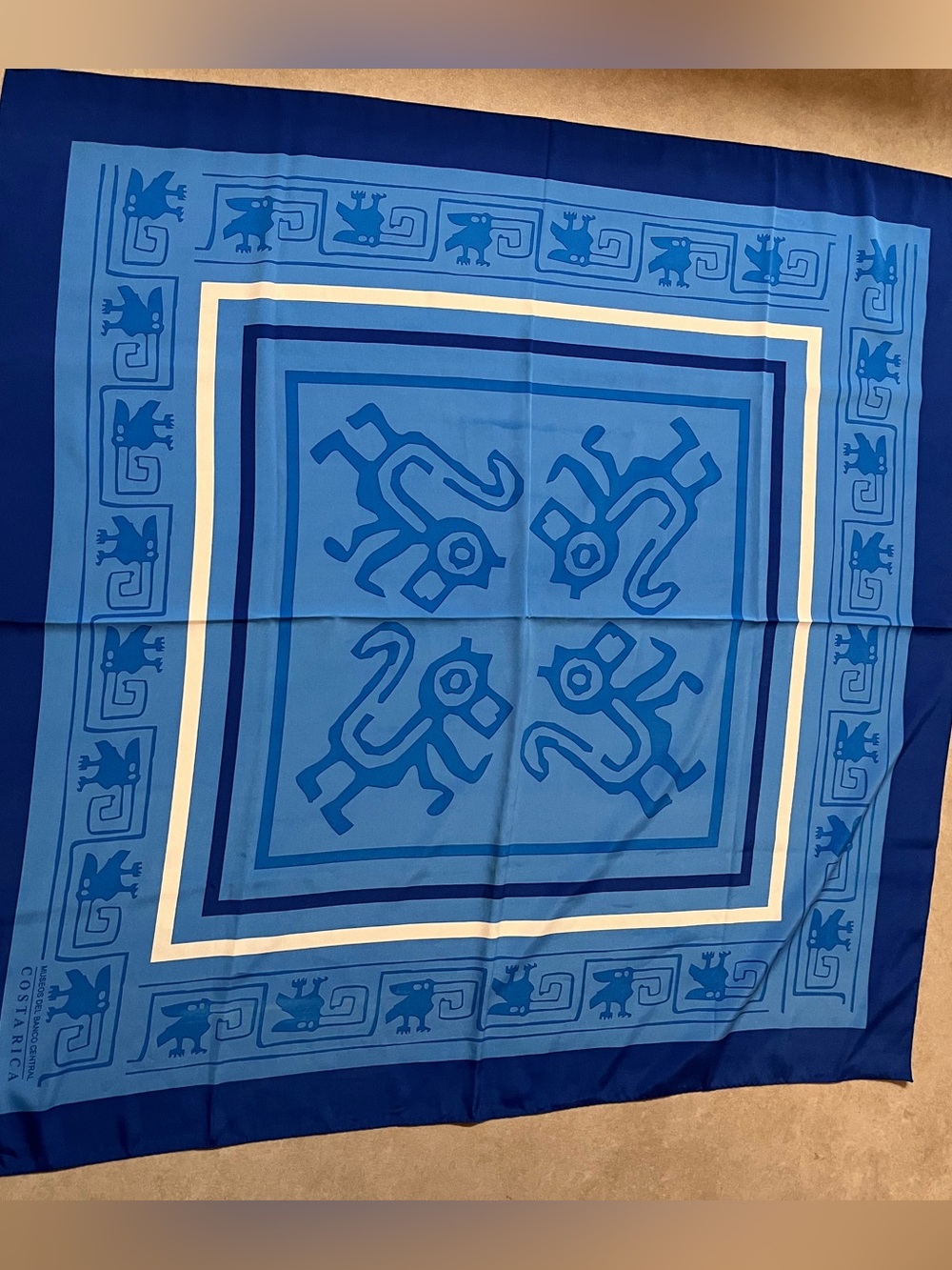 Costa Rica Blue Geometric Aztek Decorative Scarf
Unique. Bold